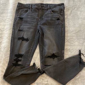 American Eagle next level stretch distressed jeans